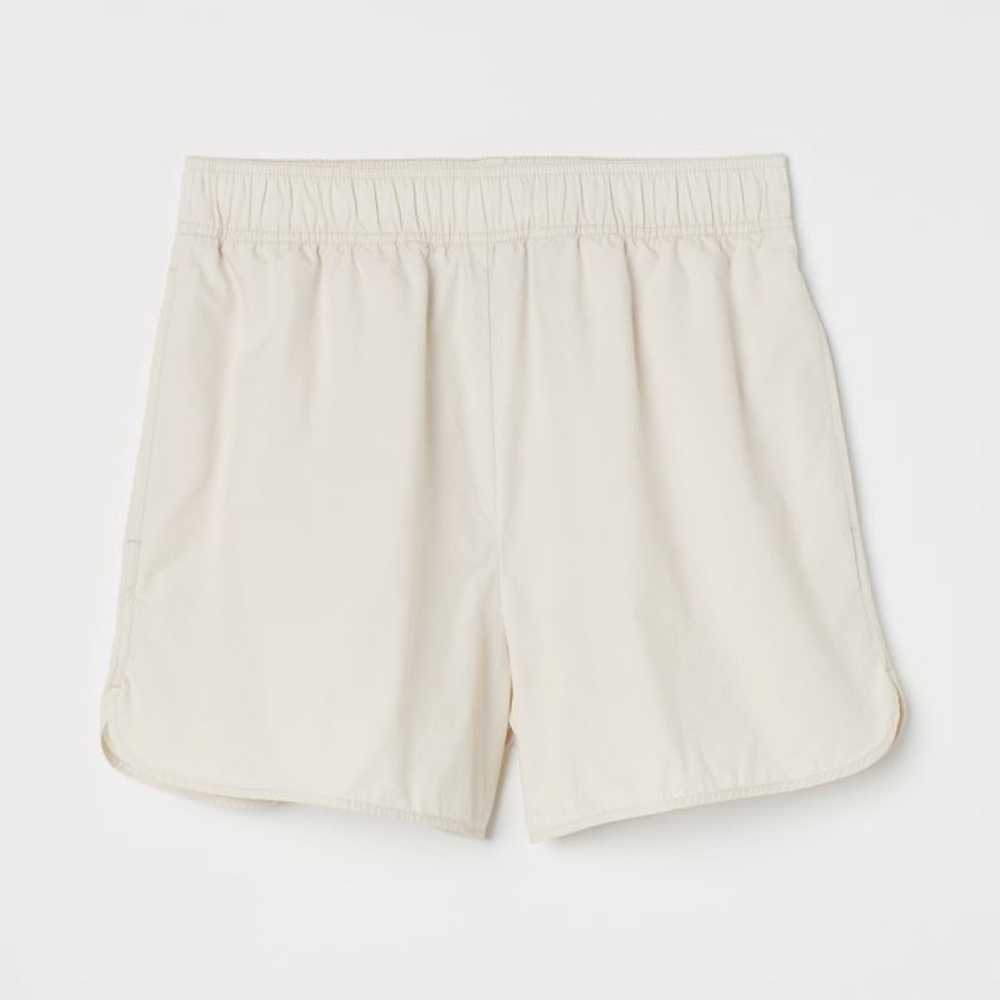 H&M sporty shorts, light beige, medium size